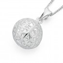Filigree-Ball-Pendant-in-Sterling-Silver Sale