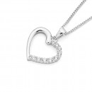 Cubic-Zirconia-Heart-Pendant-in-Sterling-Silver Sale