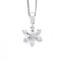 Cubic-Zirconia-Snowflake-Pendant-in-Sterling-Silver Sale