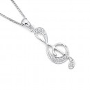 Cubic-Zirconia-Musical-Note-Pendant-in-Sterling-Silver Sale