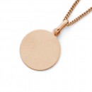 Engravable-Disc-Pendant-in-9ct-Rose-Gold Sale