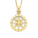 Compass-Pendant-in-9ct-Yellow-Gold Sale