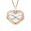 9ct-Rose-Gold-Infinity-Heart-Pendant Sale