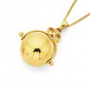 14mm-Spinner-Ball-Pendant-in-9ct-Yellow-Gold Sale