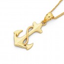 Anchor-with-Rope-Pendant-in-9ct-Yellow-Gold Sale