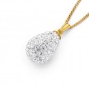 Crystal-Pendant-in-9ct-Yellow-Gold Sale