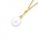 Freshwater-Pearl-Pendant-in-9ct-Yellow-Gold Sale