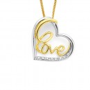 9ct-Diamond-Set-Love-Heart-Pendant Sale