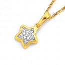 9ct-Diamond-Set-Star-Pendant Sale