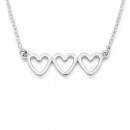Three-Hearts-Necklace-in-Sterling-Silver Sale