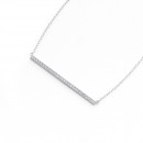 45cm-Cubic-Zirconia-Bar-Necklace-in-Sterling-Silver Sale