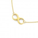 42-48cm-Infinity-Necklace-in-9ct-Yellow-Gold Sale