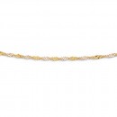 45cm-Two-Tone-Singapore-Twist-Chain-in-9ct-Yellow-and-White-Gold Sale