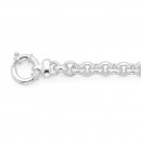 Sterling-Silver-19cm-Round-Link-Bracelet Sale