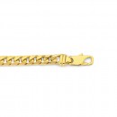 9ct-23cm-Diamond-Cut-Oval-Curb-Bracelet Sale