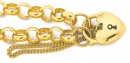 9ct-19cm-Belcher-Padlock-Bracelet Sale