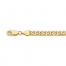 9ct-19cm-Bevelled-Cuban-Link-Bracelet Sale