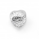Love-Heart-Addorn-Charm-in-Sterling-Silver Sale
