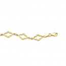 9ct-19cm-Clover-Shape-Bracelet Sale