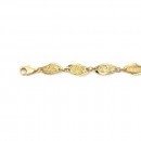 9ct-19cm-Diamond-Cut-Double-Link-Bracelet Sale
