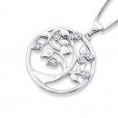 Sterling-Silver-Cubic-Zirconia-Tree-of-Life-Pendant Sale