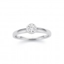 9ct-White-Gold-30ct-Diamond-Solitaire-Rubover-Set-Ring Sale