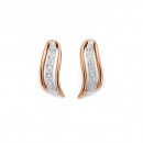 Diamond-Wave-Drop-Earrings-in-9ct-Rose-Gold Sale