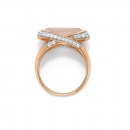 9ct-Rose-Gold-Rose-Quartz-Cubic-Zirconia-Ring Sale