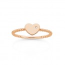 9ct-Rose-Gold-Heart-with-Diamond-Ring Sale