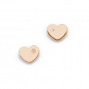 9ct-Rose-Gold-Heart-with-Diamond-Studs Sale