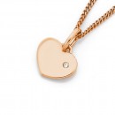 9ct-Rose-Gold-Heart-with-Diamond-Pendant Sale