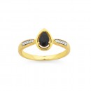 9ct-Pear-Shaped-Sapphire-and-Diamond-Ring Sale