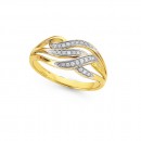 9ct-Diamond-Swirls-Ring Sale