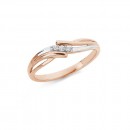 9ct-Rose-Gold-Double-Twist-and-Diamond-Dress-Ring Sale
