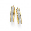 9ct-Gold-on-Silver-Stardust-Hoops-20mm Sale