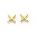Cross-Studs-in-9ct-Yellow-Gold Sale