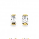9ct-Cubic-Zirconia-Bar-Earrings Sale