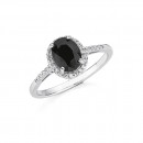 Sterling-Silver-Black-Sapphire-Cubic-Zirconia-Ring Sale