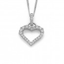 9ct-White-Gold-Diamond-Set-Heart-Pendant-Total-Diamond-Weight25ct Sale
