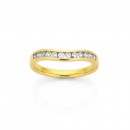 18ct-12-Stone-Diamond-Curve-Ring Sale