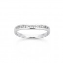 9ct-White-Gold-Slightly-Curved-Diamond-Band Sale