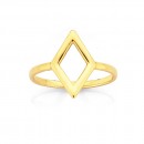 9ct-Geometric-Diamond-Shape-Ring Sale