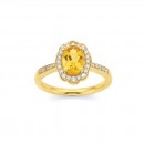 9ct-Fancy-Halo-Citrine-and-Diamond-Ring Sale