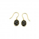 9ct-Onyx-Gold-Cage-Earrings Sale