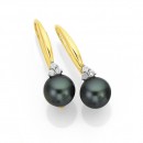 9ct-Tahitian-Pearl-and-Diamond-Earrings Sale