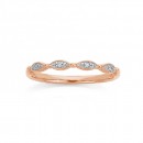 9ct-Rose-Gold-Diamond-Thin-Rope-Twist-Stacker-Ring-TDW02ct Sale