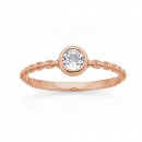 9ct-Rose-Gold-Diamond-Cubic-Zirconia-Chain-Link-Ring Sale