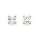9ct-Rose-gold-Cubic-Zirconia-5mm-Square-Stud-Earrings Sale