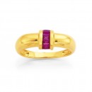 9ct-Created-Ruby-Dome-Ring Sale
