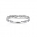 9ct-White-Gold-Double-Row-Diamond-Ring-Total-Diamond-Weight16ct Sale